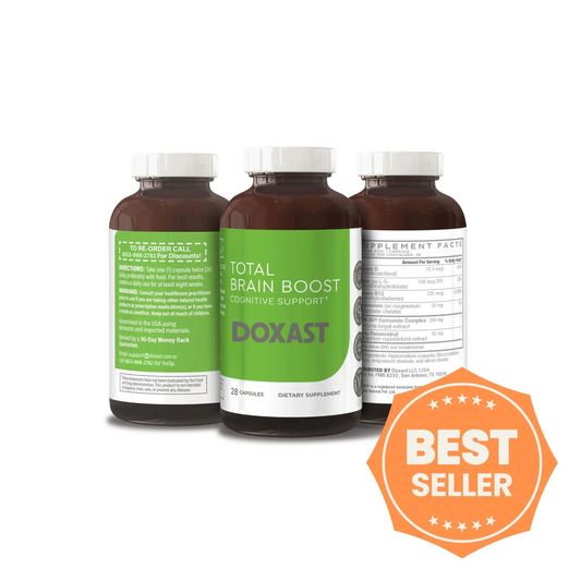 Doxast Total Brain Boost Cognitive Supplement with CurcuRouge® Turmeric™